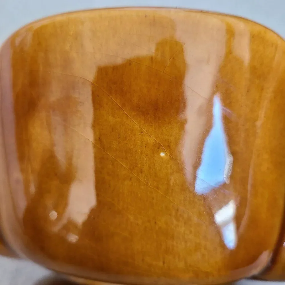 Vintage Haeger #216 Scalloped Planter Floral Petal Ceramic Glazed Pottery